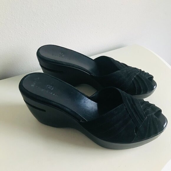 Cole Haan Air Black Austyn Suede Mule Size 9.5 - Picture 1 of 8
